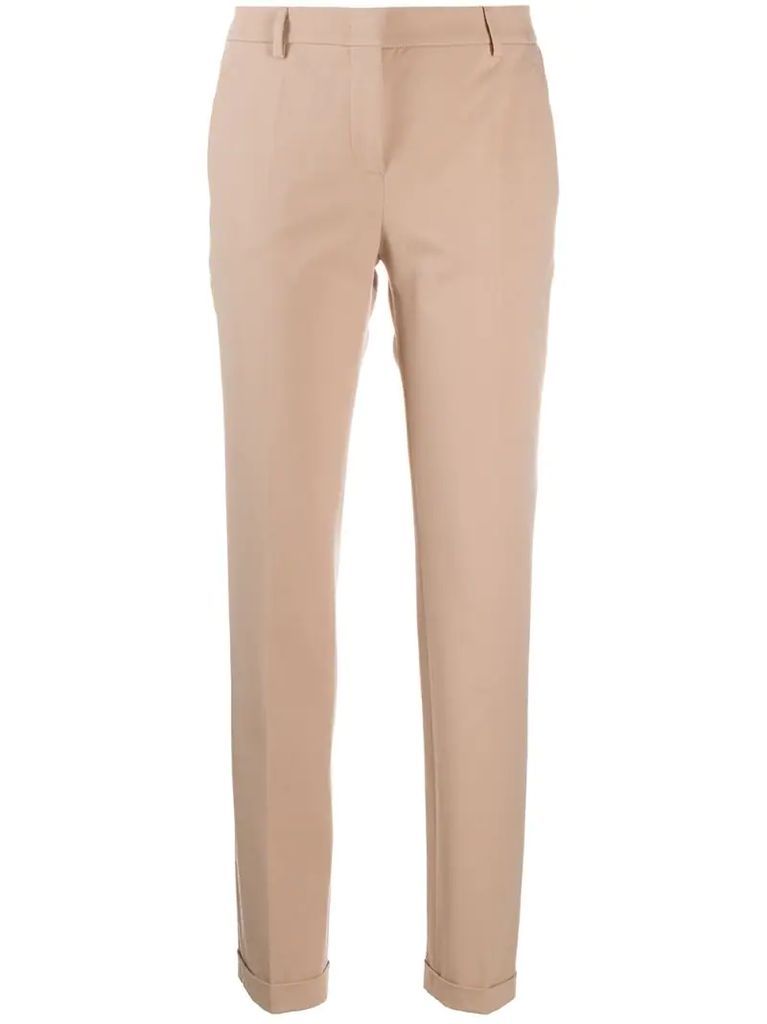 tapered leg trousers