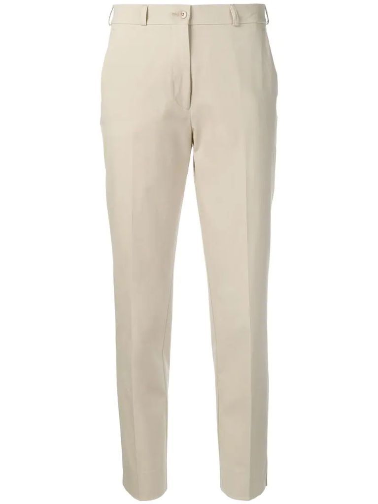 tapered cropped chinos