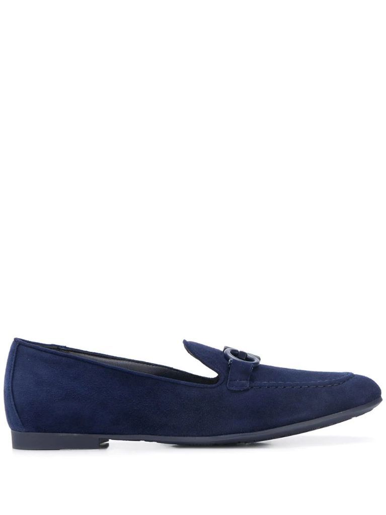 Gancini-strap loafers