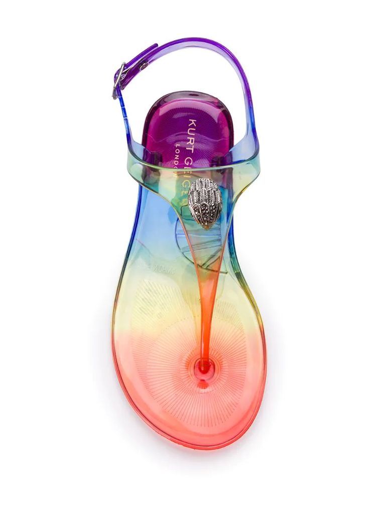 Maddison rainbow jelly sandals