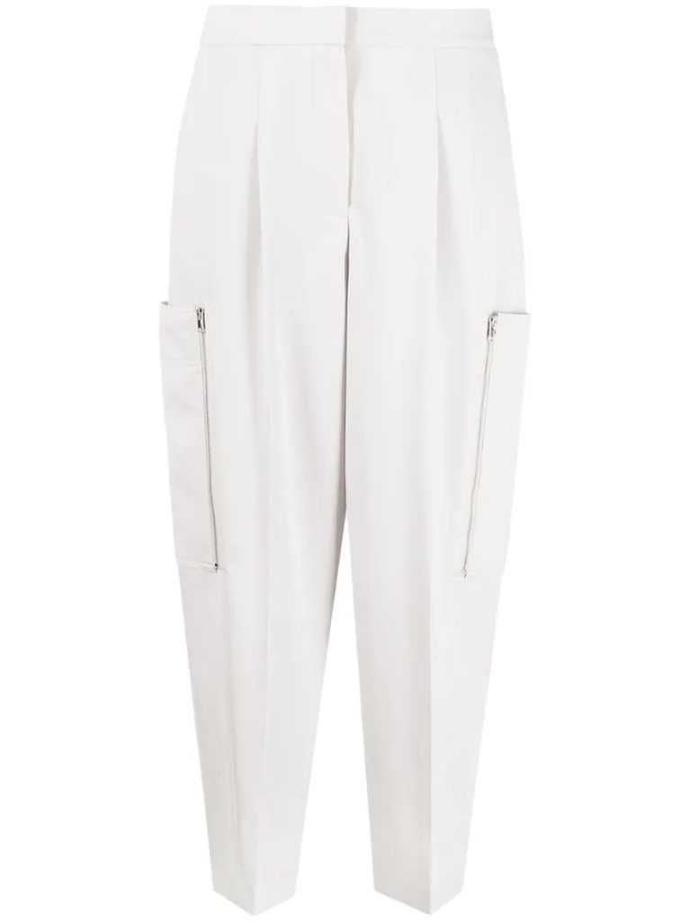 Liv multi-pocket cropped trousers