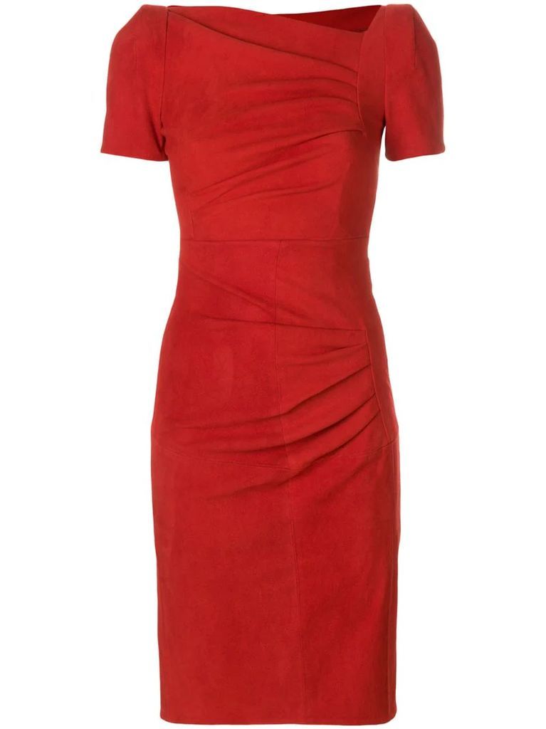 fitted ruched dress
