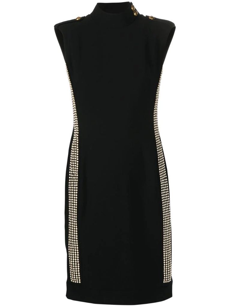 studded side fitted dress