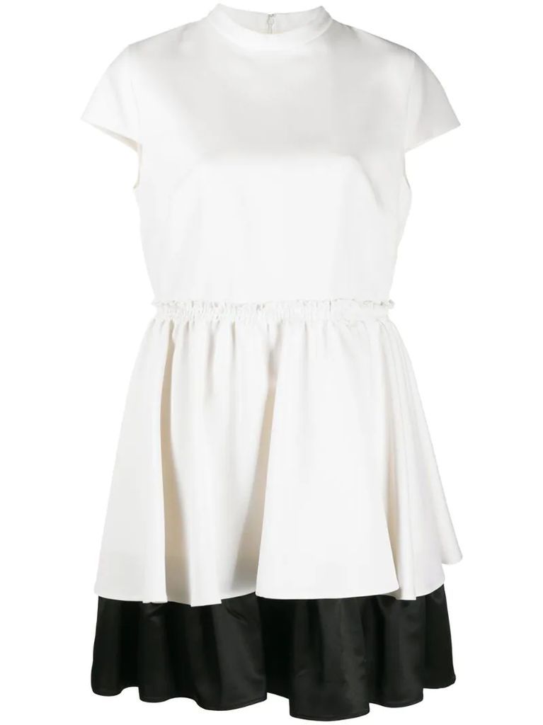 short-sleeved mini dress