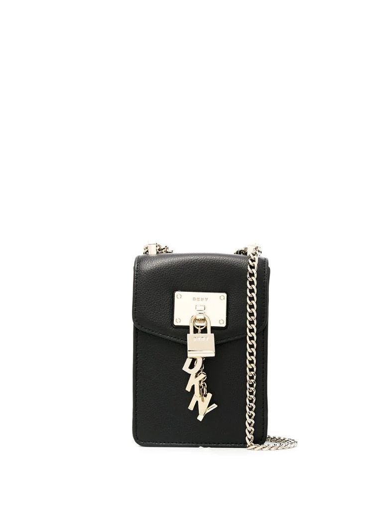 padlock-detail chain-strap crossbody bag
