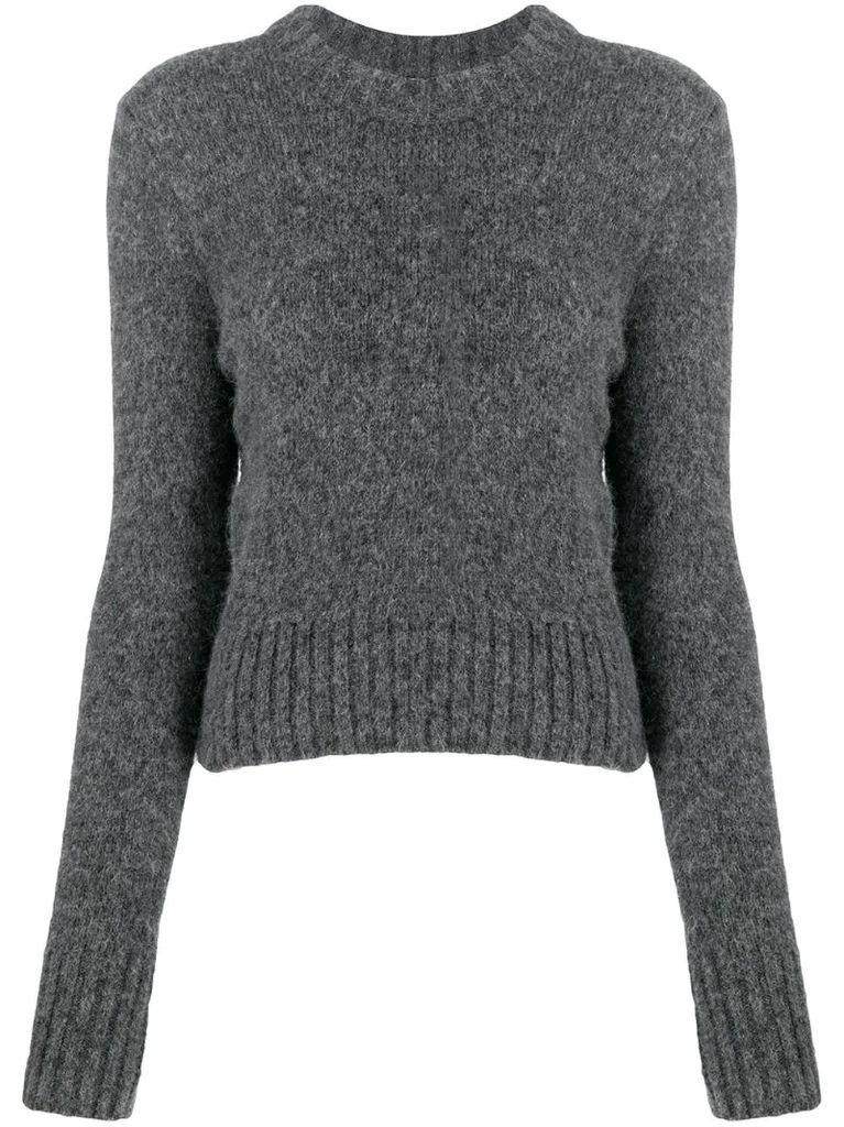 crew neck knitted jumper