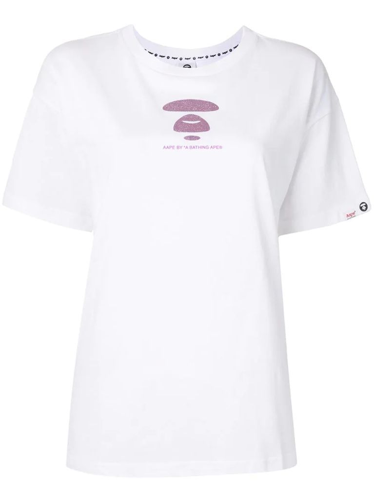 rear printed logo T-shirt