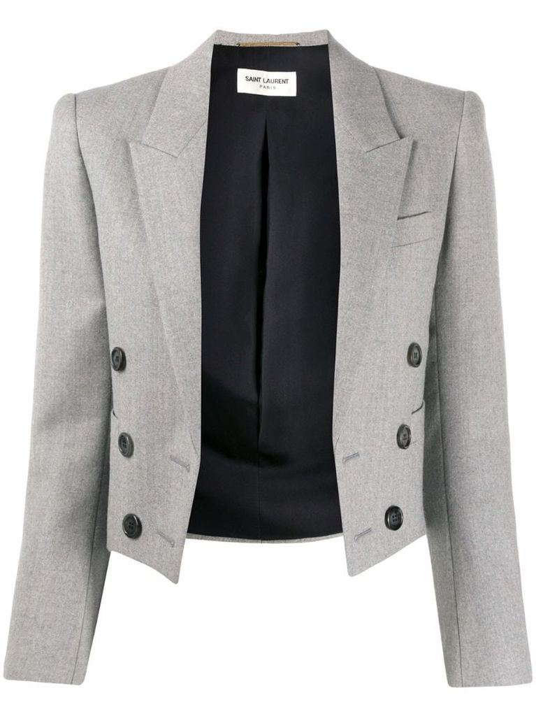 cropped tailored blazer