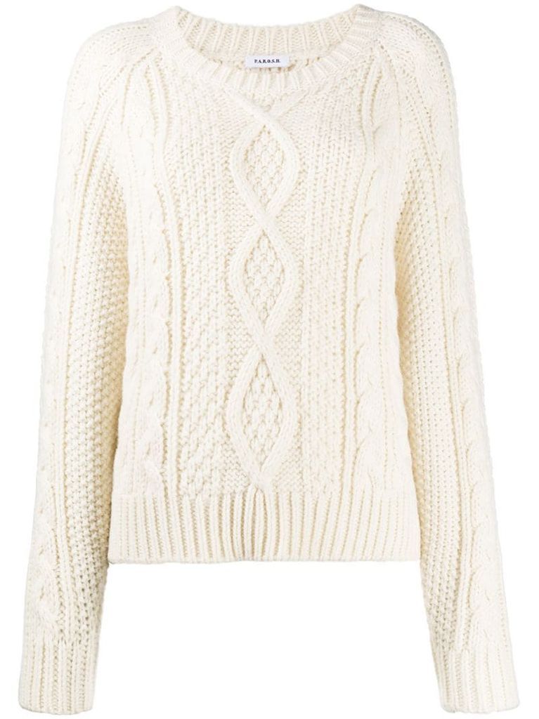 cable knit sweater