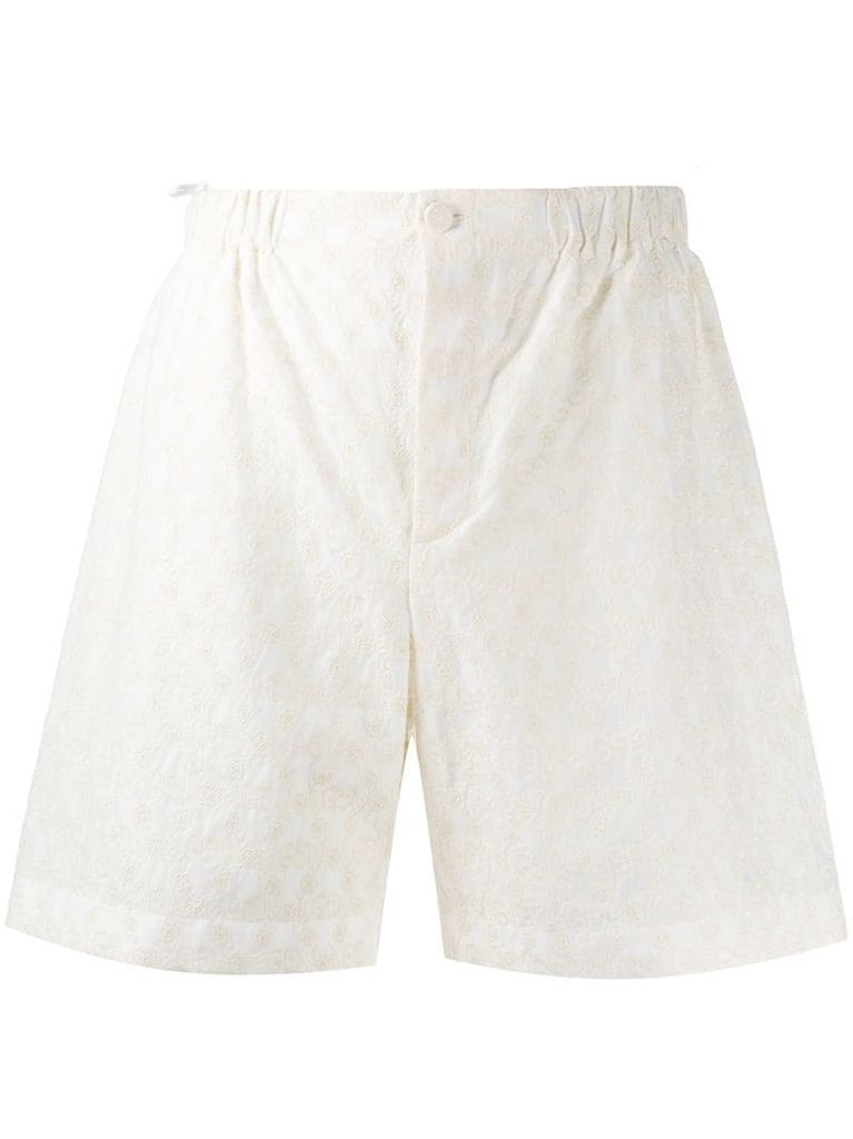 GG embroidered shorts