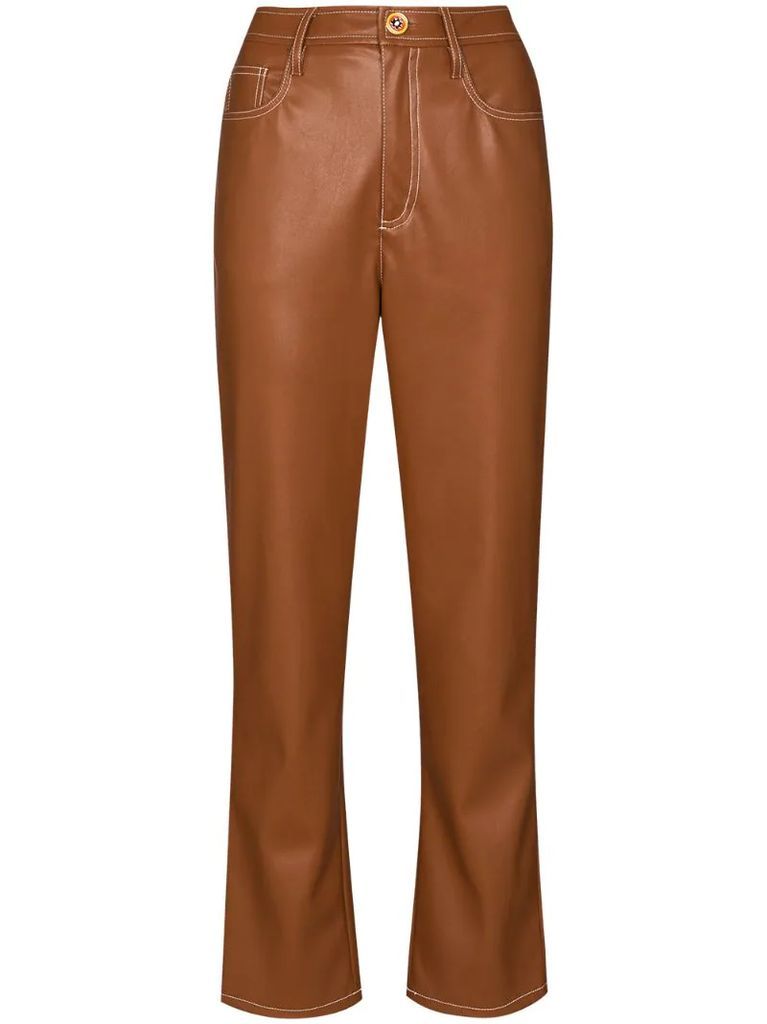 Eli faux leather trousers