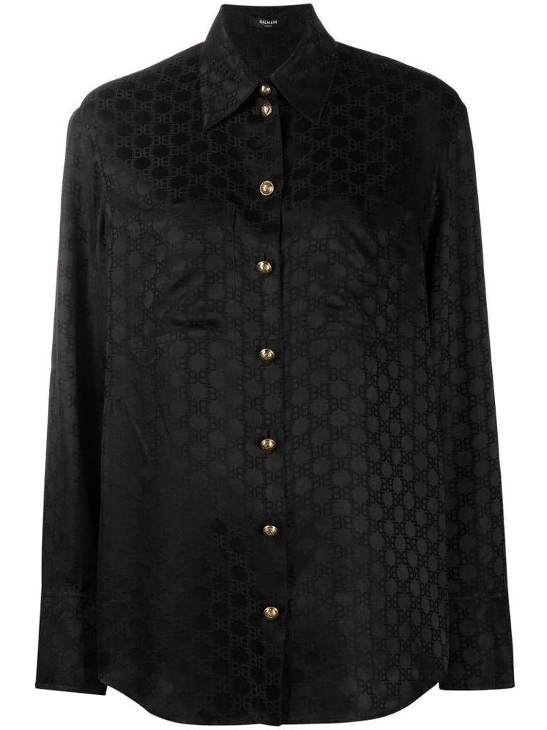 jacquard-woven shirt