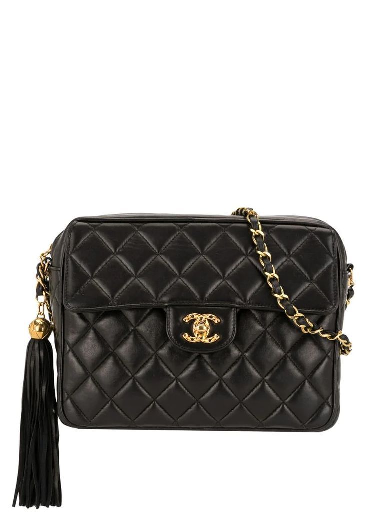 1992 diamond-quilted tassel shoulder bag