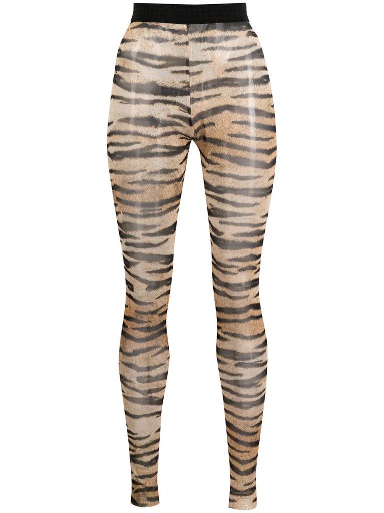 tiger print leggings