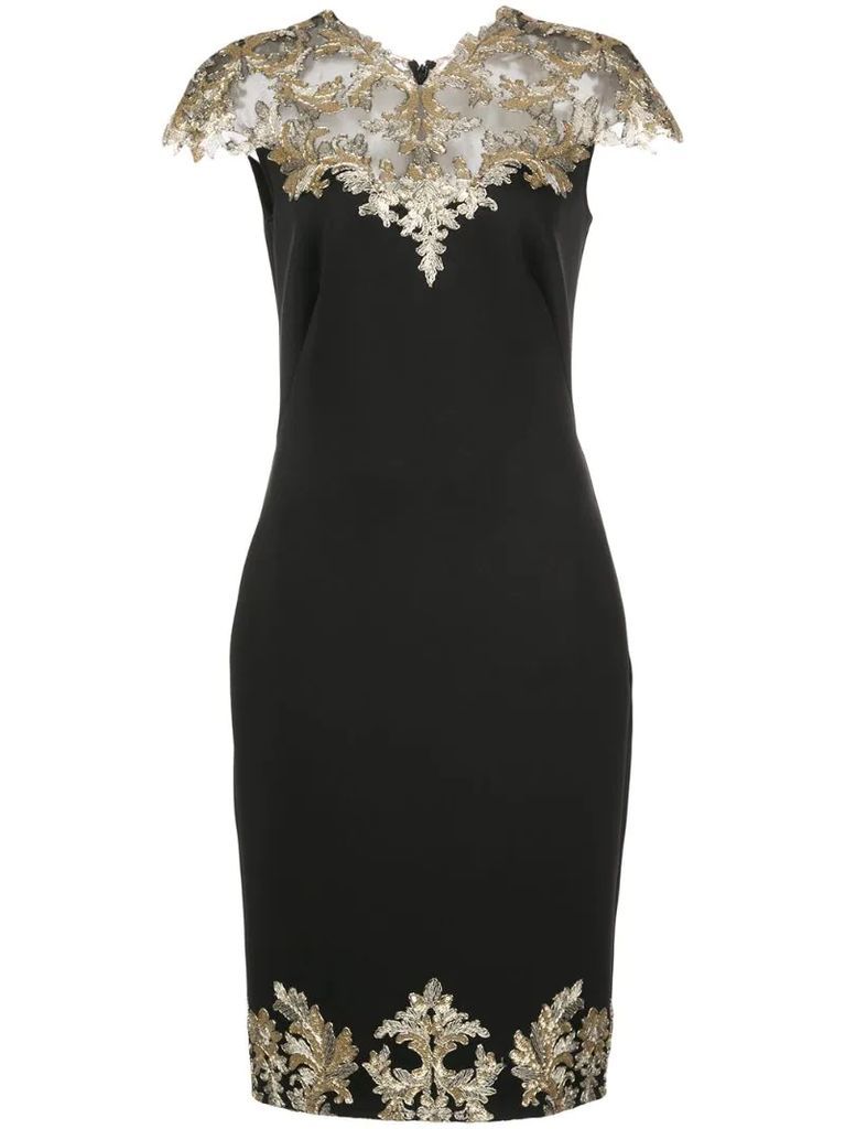 Veata sequin embroidered dress