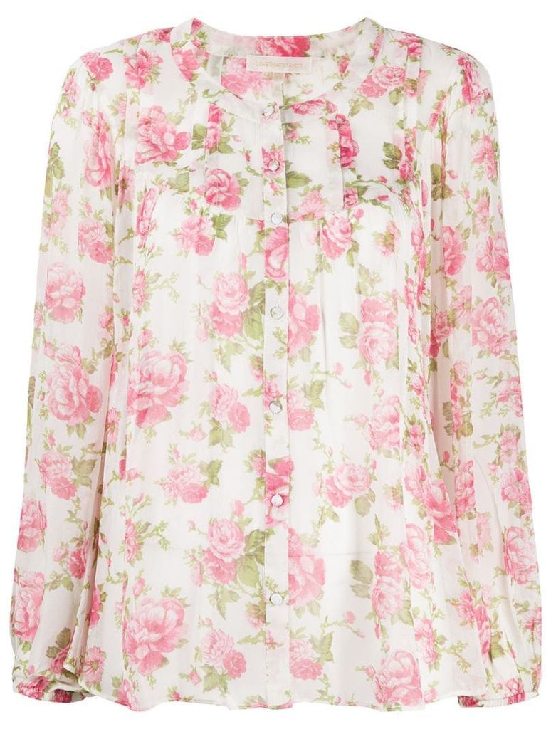 Goodwin floral silk blouse
