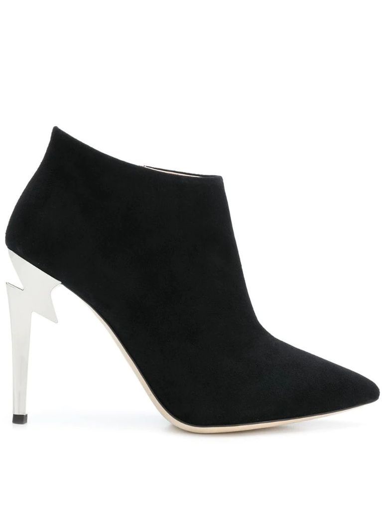 G-heel ankle boots