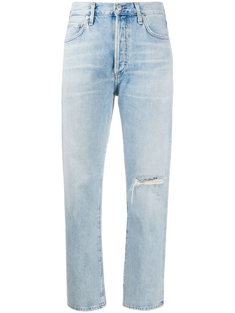 Mackenzie cropped mid rise jeans