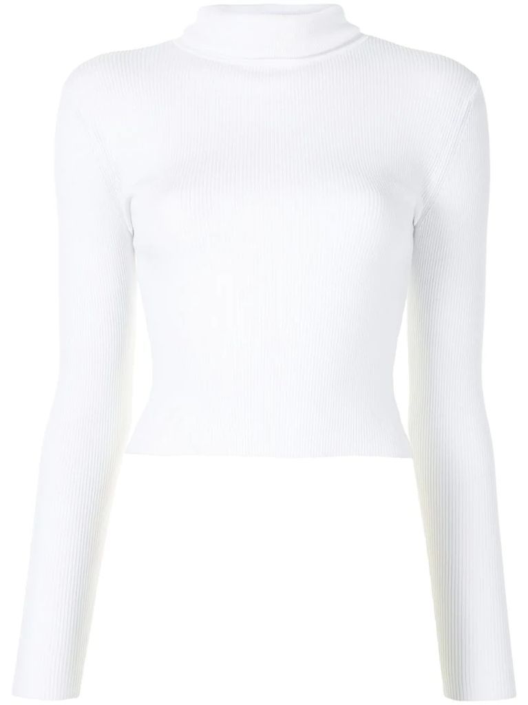 cropped cotton jumper