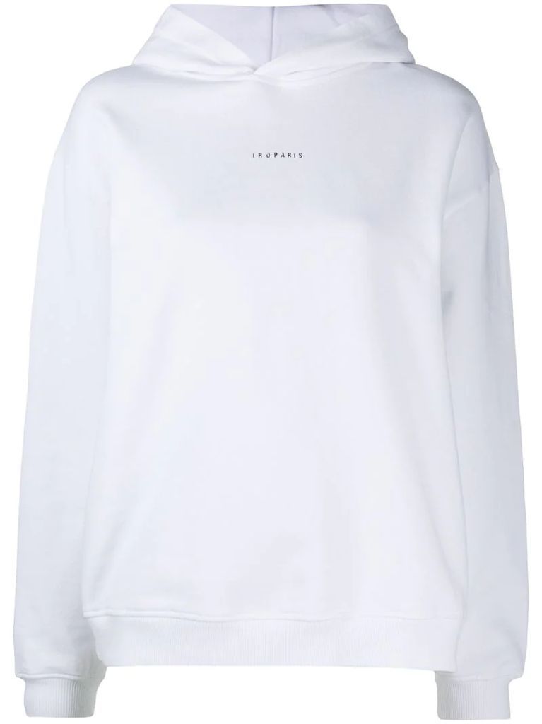 logo-print long-sleeve hoodie