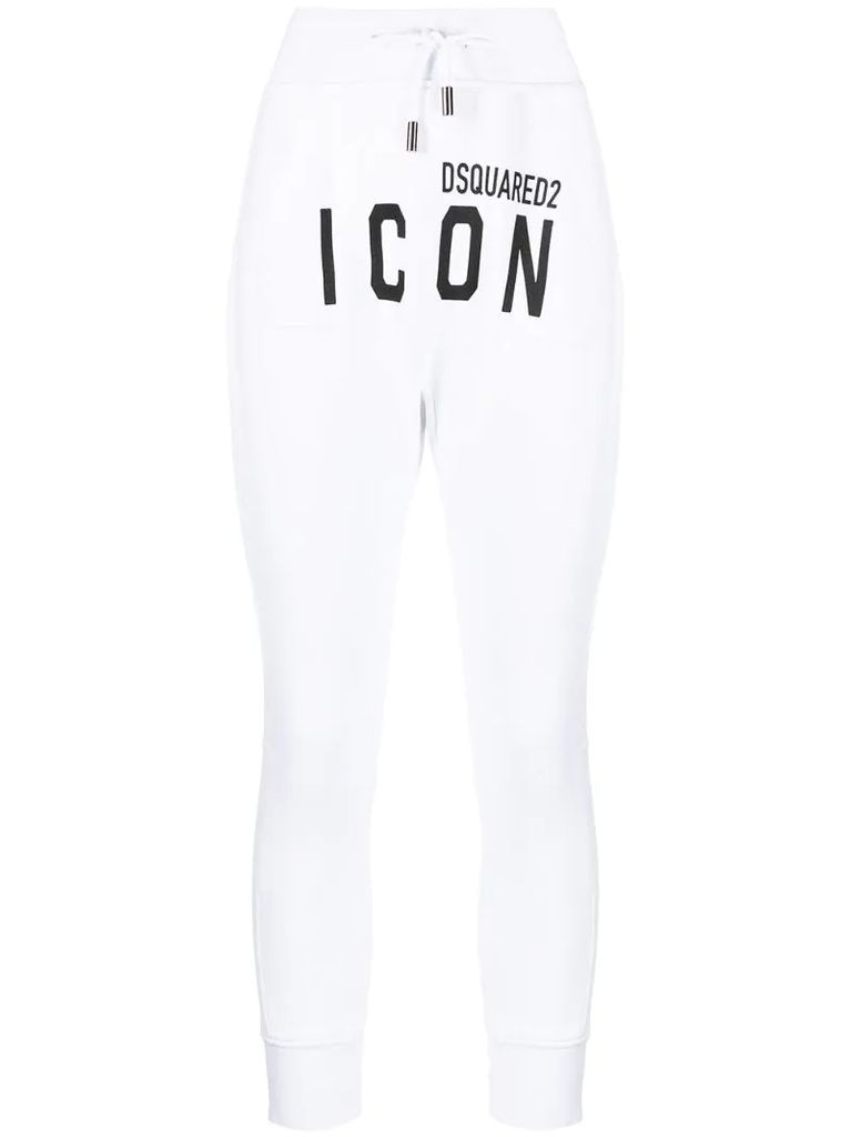 Icon logo-print track pants