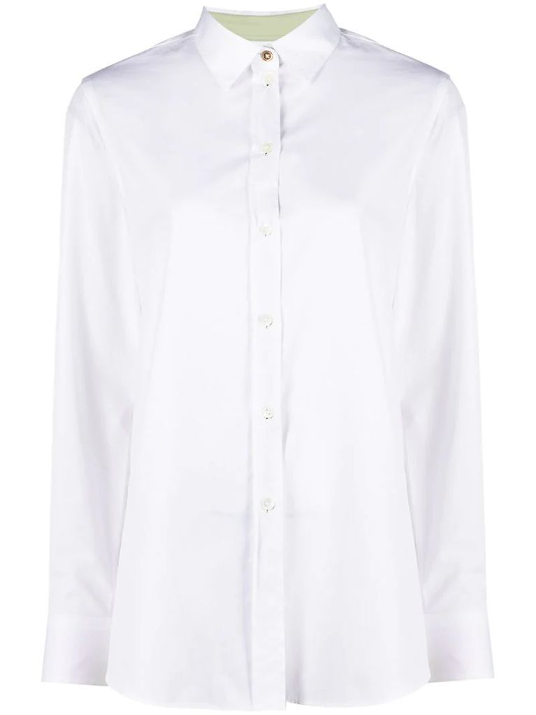 cotton-silk blend shirt