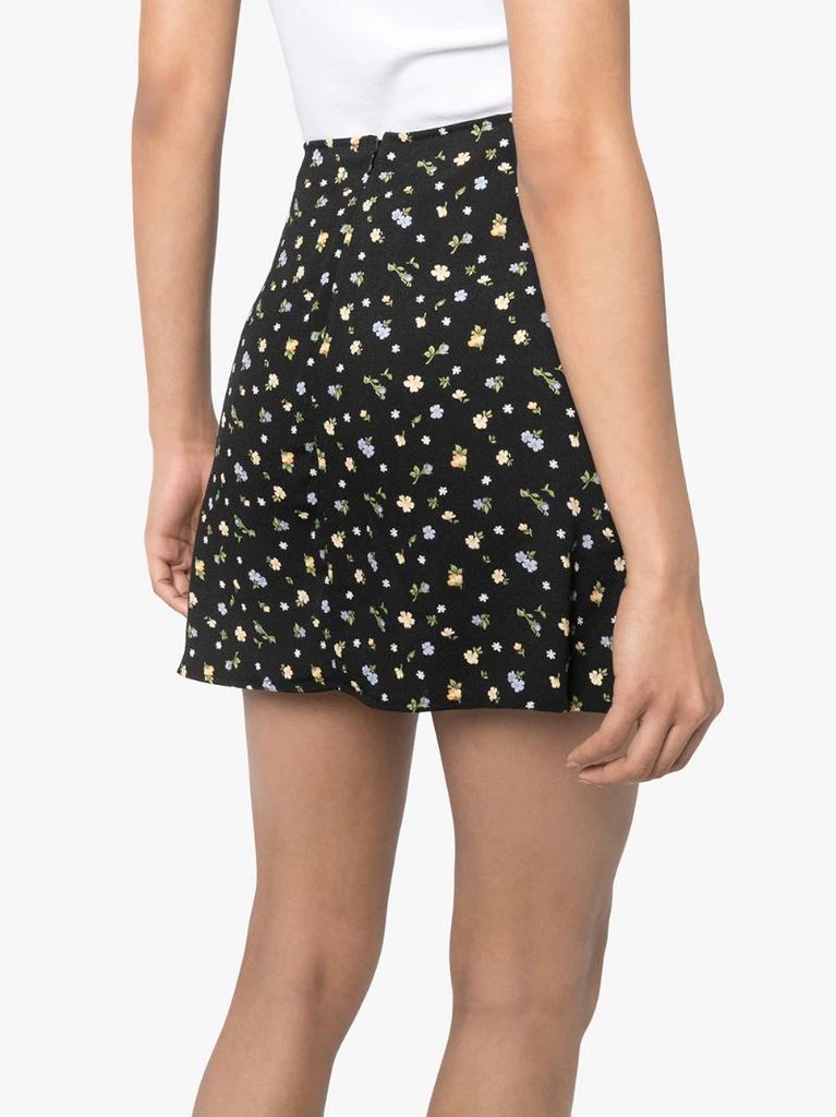 Fran floral-print mini skirt