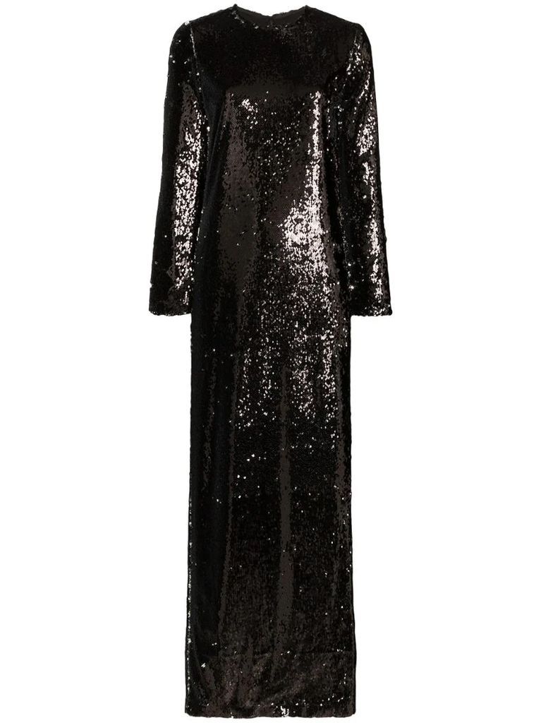 sequinned maxi dress