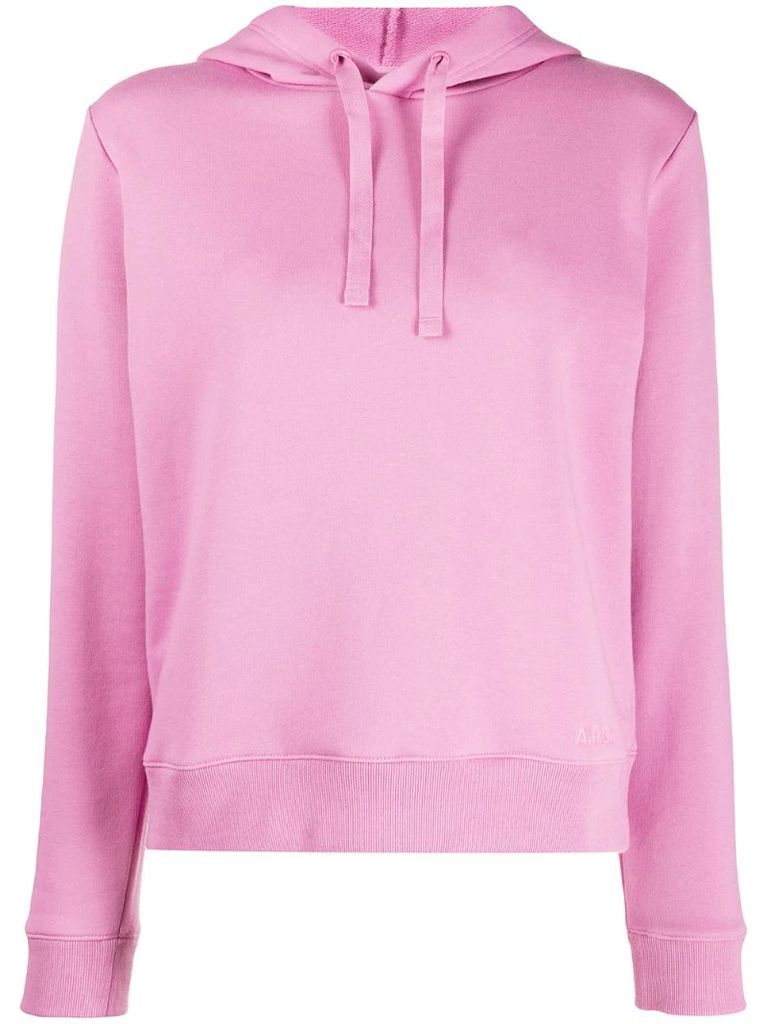 Erin embroidered logo hoodie