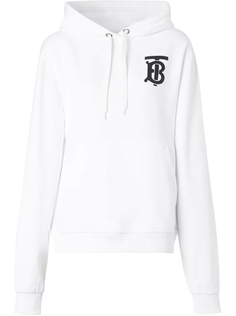monogram motif hooded sweatshirt