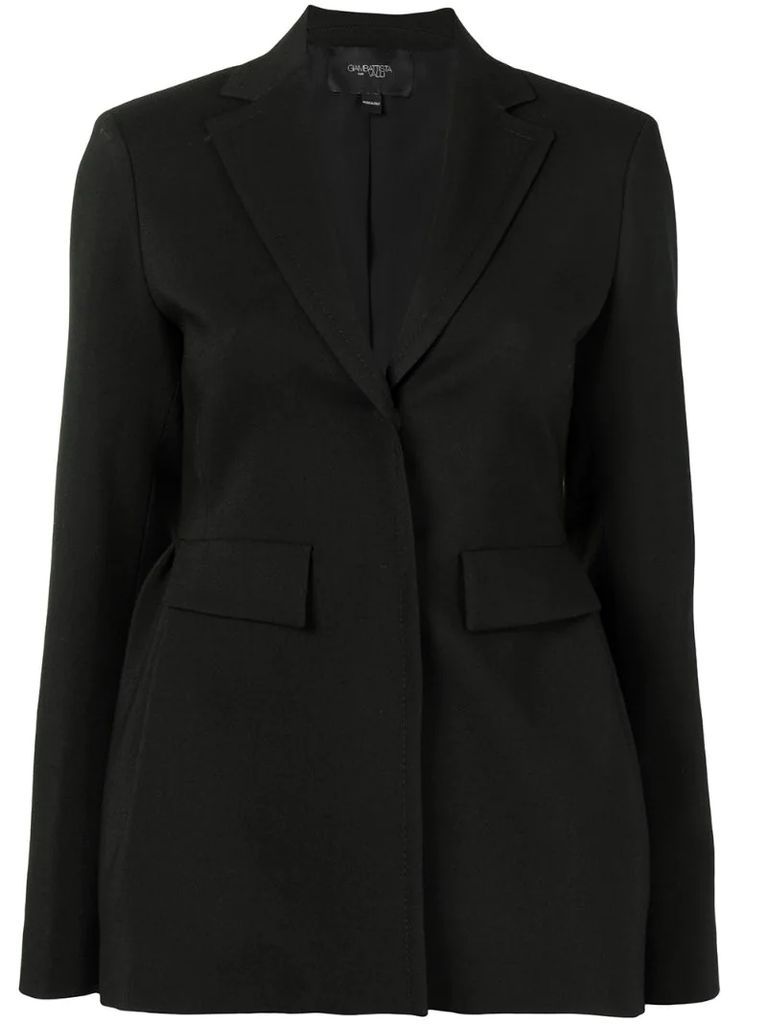 peplum-waist blazer