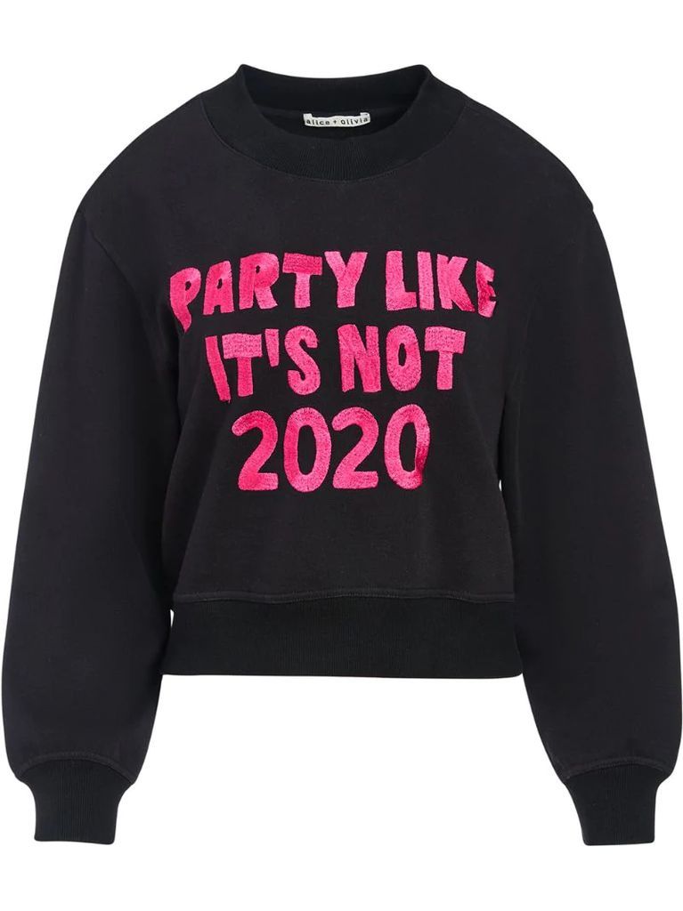 slogan print sweatshirt