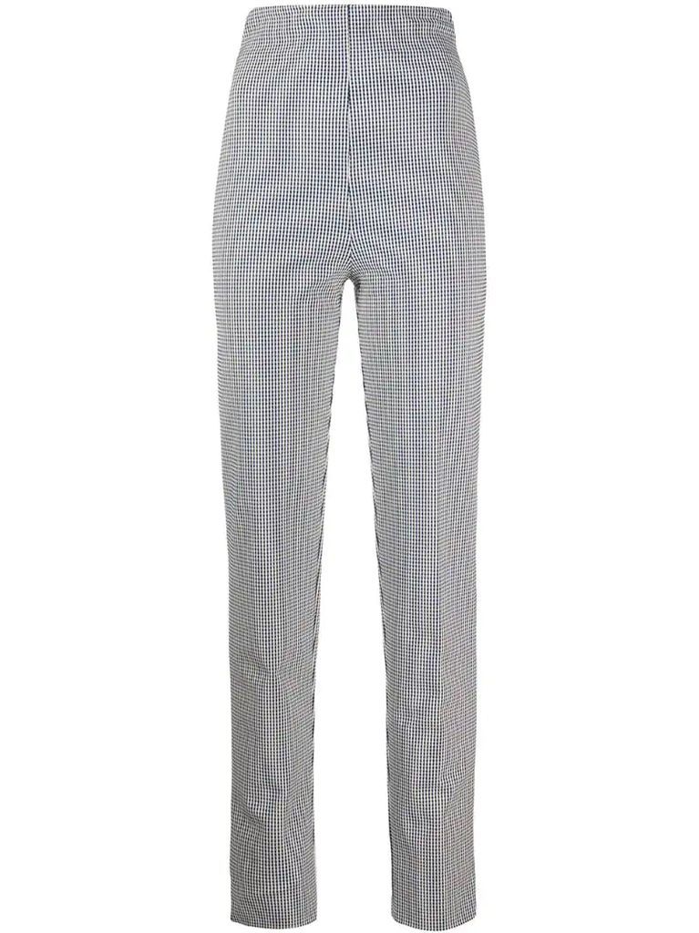 grid check trousers