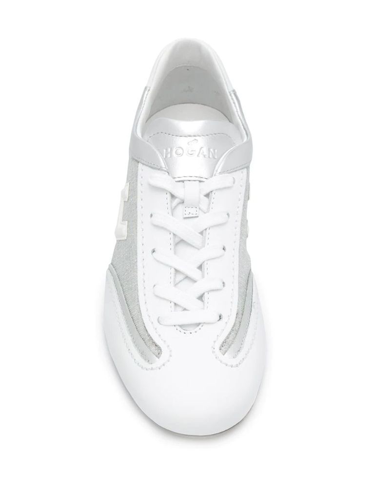 Olympia monogram patch sneakers