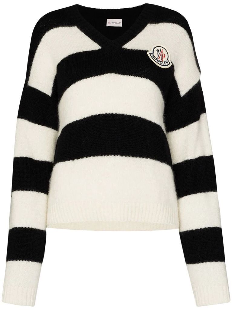 striped knitted jumper