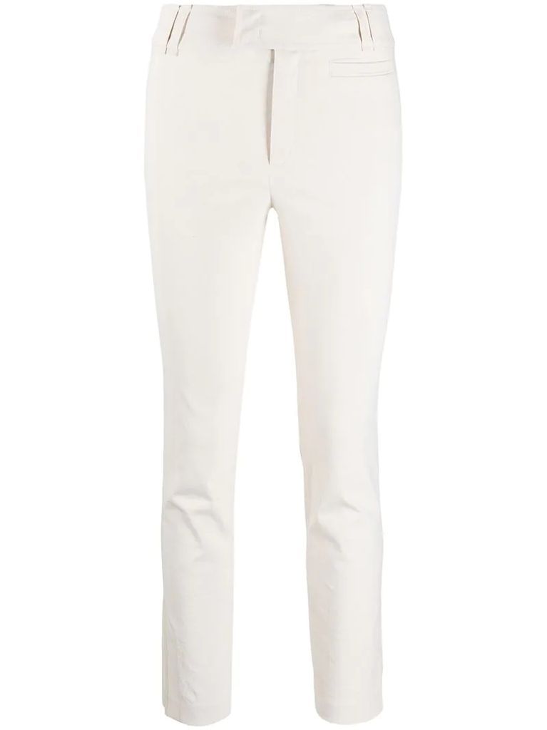 pre-owned mid-rise trousers