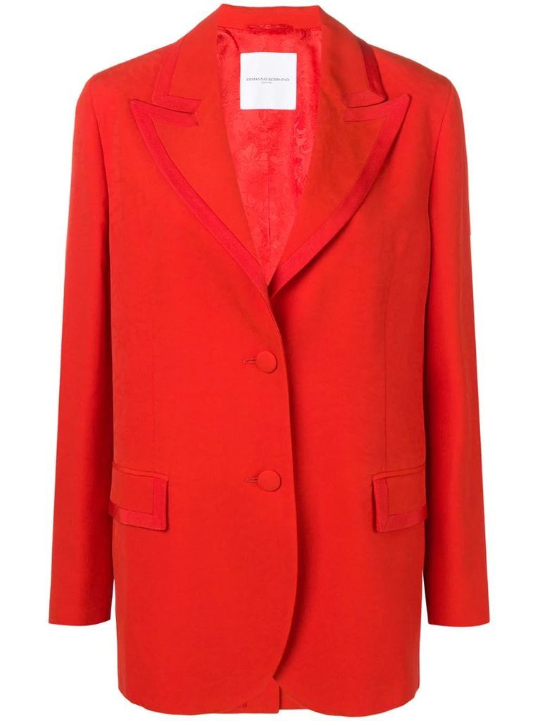 peaked lapel blazer