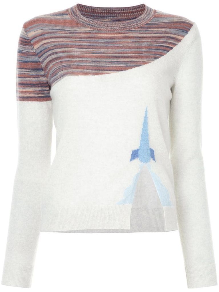 striped detail jumper