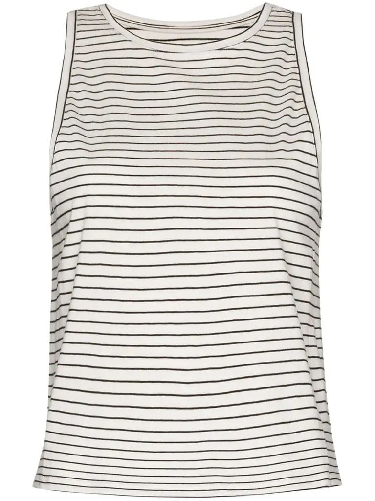 Le Mid Racer horizontal-stripe tank top