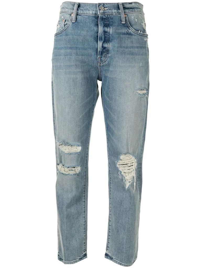 high rise The Scrapper Ankle jeans