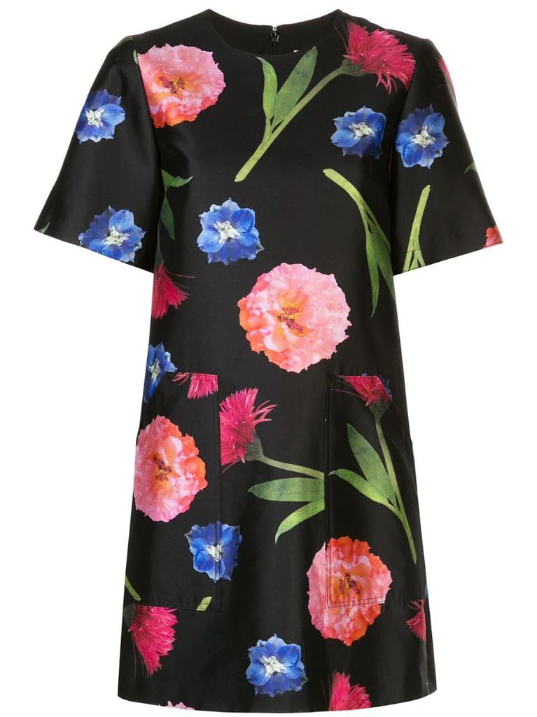 floral print T-shirt dress