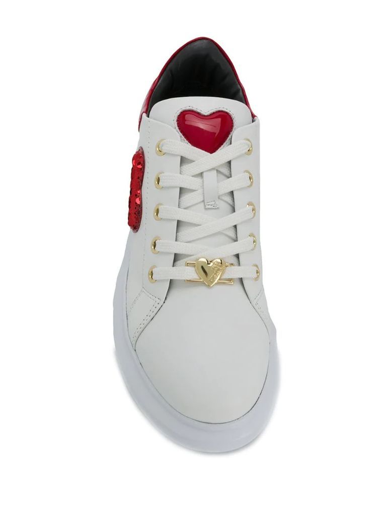 heart-patch chunky trainers