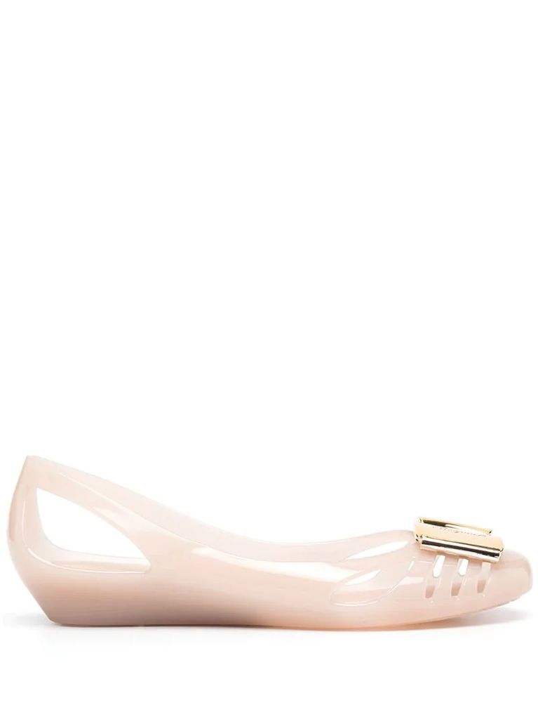jelly ballerina shoes