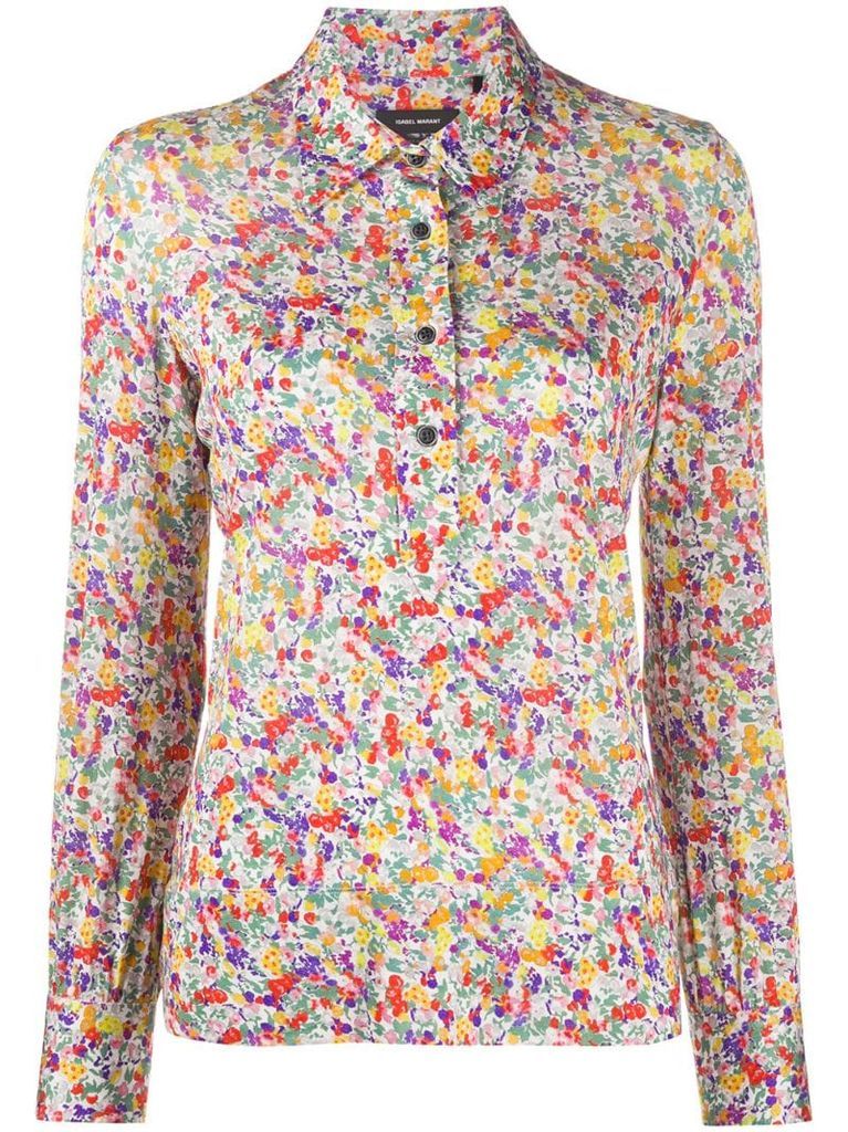 floral print shirt