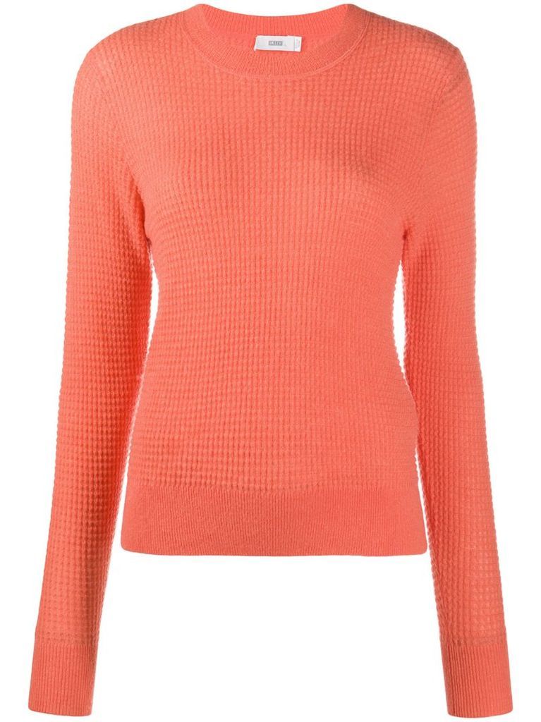textured knitted jumper