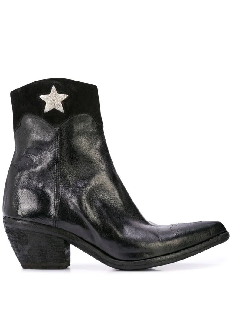 star detail ankle boots