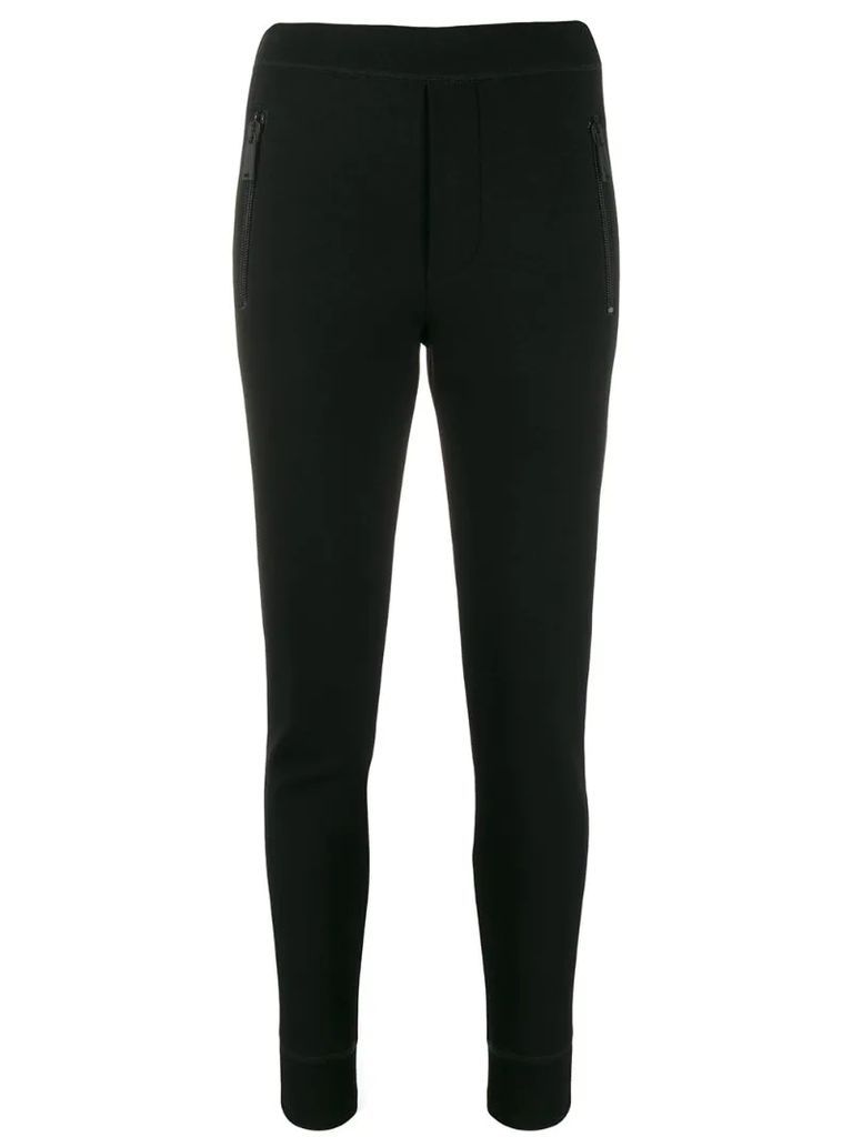 slim high-waist trousers