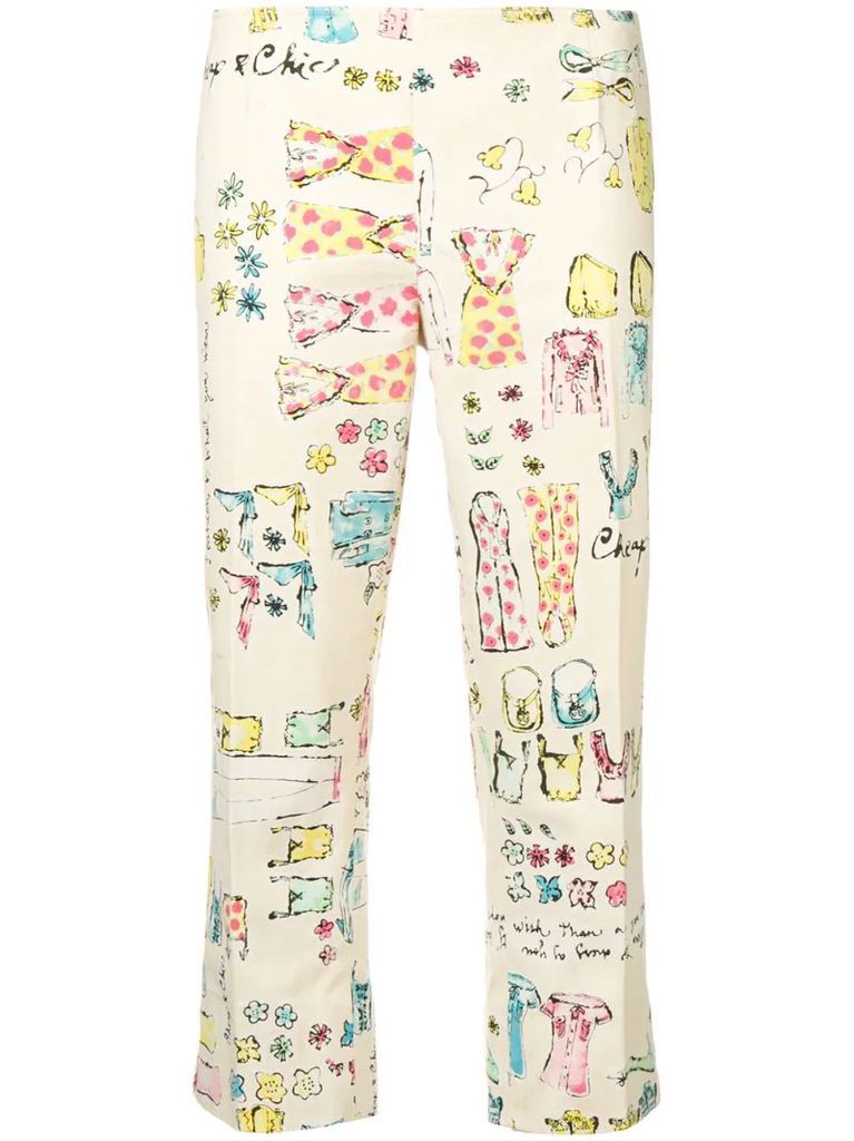 2000's printed trousers