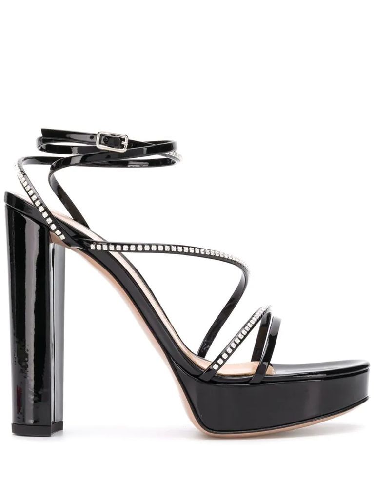 Seline 100mm strappy sandals