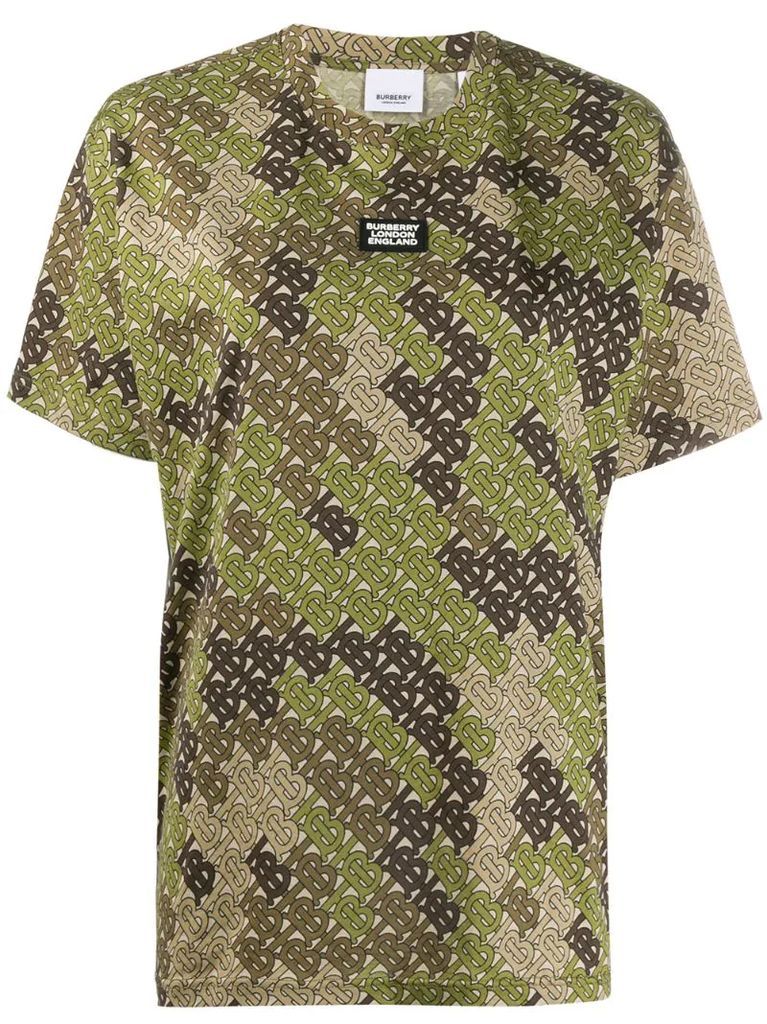 camouflage monogram T-shirt